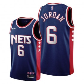 Maillot NBA Brooklyn Nets DeAndre Jordan 6 Nike 2021-22 City Edition Throwback 90s Swingman - Homme